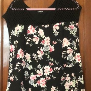 Black top with see through back